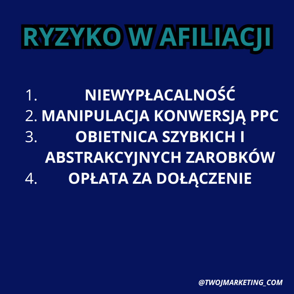 Czy afiliacja jest bezpieczna, ryzyko w afiliacji