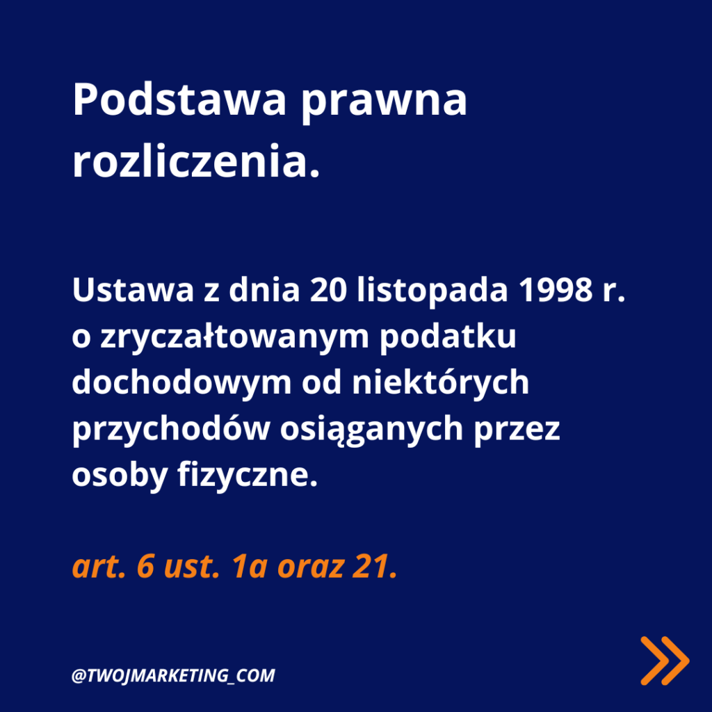 podstawa prawna rozliczenia przychodów z afiliacji